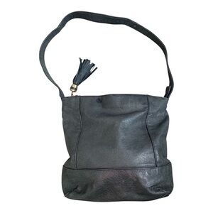 Studio Works Black Leather Shoulder Bag